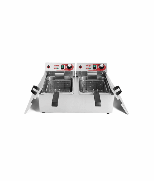 Fritadeira Elétrica Profissional Monofásica 2 Cubas 7+7L