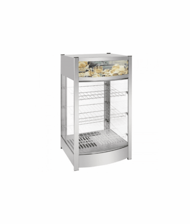 Vitrine Quente de Bancada 97L para Expositor de Alimentos