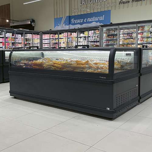 Expositor Ilha Congelados com Descongelação Automática 1191L