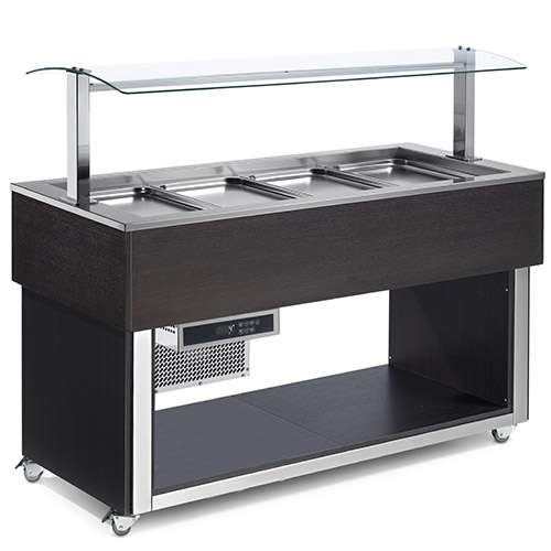 Buffet Refrigerado Estático 3x GN 1/1 - Wengué
