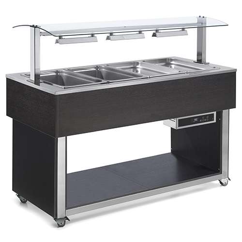 Buffet Aquecido com Ar Quente 4x GN1/1 Elétrico