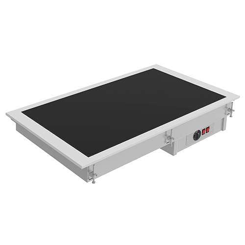 Buffet Encastrável Aquecido Vitrocerâmica 3x GN 1/1 Preto