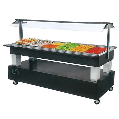 Buffet Refrigerado Estático GN 1/1, Madeira Wengué