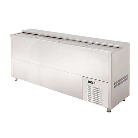 Arrefecedor Garrafas Inox 4 Portas Deslizantes 427L