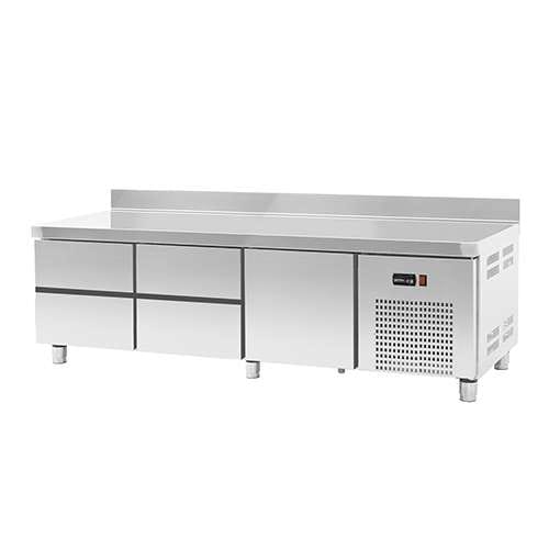 Base Refrigerada Linha Queima 700, 121L, 2 Gavetas + 1 Gavetão