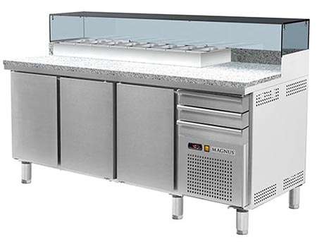 Bancada Refrigerada para Pizza 505 L com Kit Incorporado