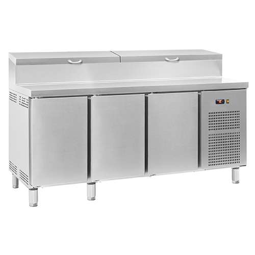 Bancada Refrigerada Saladete 428L para Preparação, 1800x700 mm
