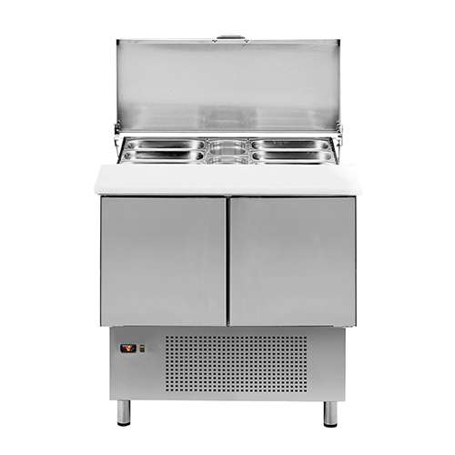 Bancada Refrigerada Saladete 910mm para Preparação GN1/1 e GN1/6