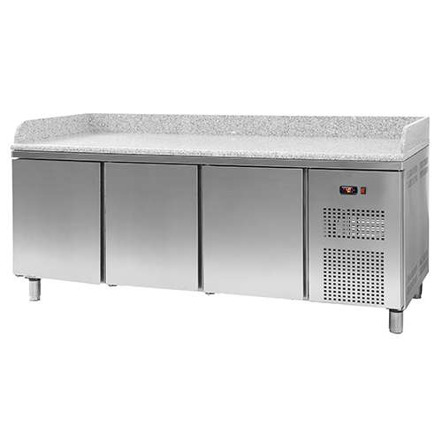 Bancada Refrigerada para Pizzaria 628L com 3 Portas -2/+8ºC