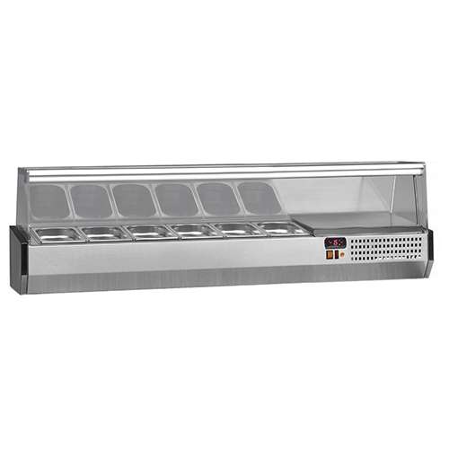 Balcão Refrigerado para Ingredientes de Pizzaria 6x GN1/4
