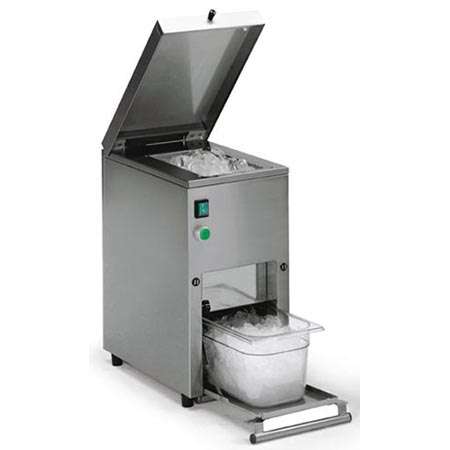 Triturador de Gelo Elétrico 360 kg/h com Cuba Gastronorm GN1/3