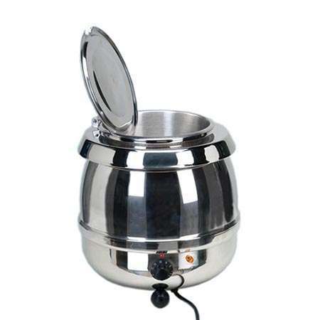 Panela de Sopa Inox Banho-Maria, 9 Litros - Elétrica