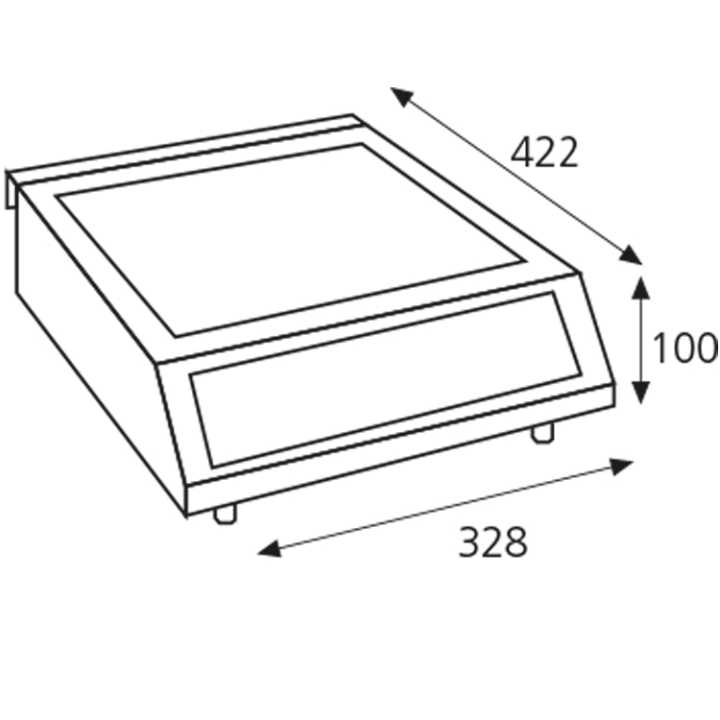 Placa de Indução Elétrica - 2500 W, Controlo Táctil