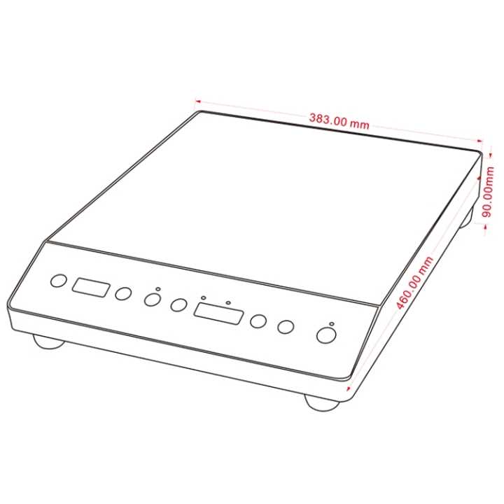 Placa de Indução de Mesa Elétrica 3500W