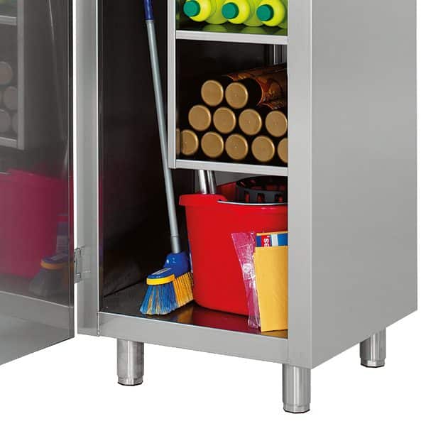 Armário de Limpeza Inox 600x600x1750mm