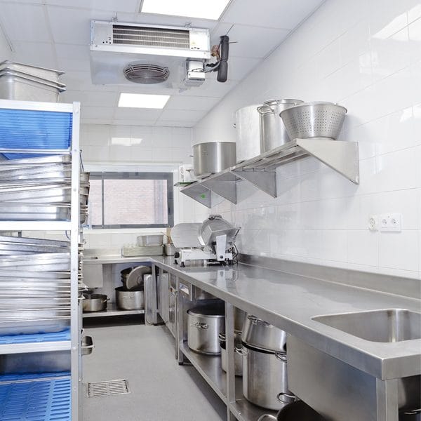 Estante de Parede Tubular Aço Inox AISI-304, 1400x400 mm