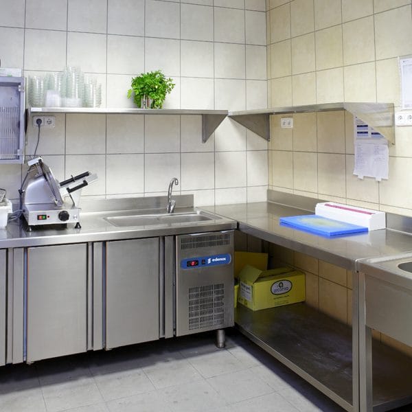 Estante Lisa de Parede em Aço Inox 1800x250 mm
