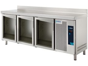 Mesa Refrigerada Gastronómica Porta Vidro 2242x700mm 615L
