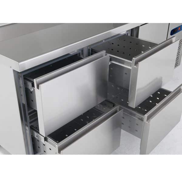 Mesa Refrigerada 4 Gavetas 1492x600mm -2ºC a +8ºC
