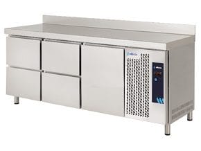 Mesa Refrigerada Gastronómica Linha 700 c/ Bancada e Gavetas