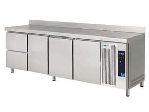 Mesa Refrigerada 2 Gavetas Aço Inox 2542x600x850mm