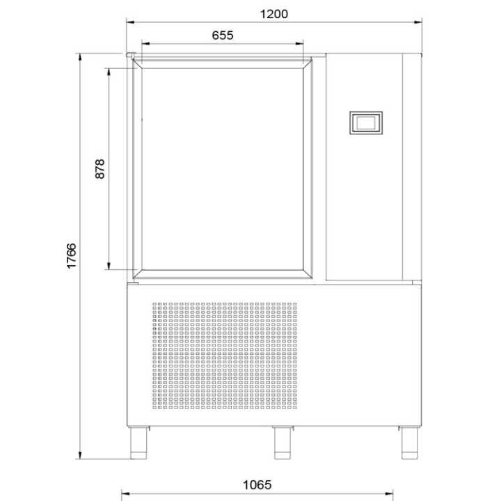Abatedor de Temperatura Rápido para 10 Tabuleiros GN 1/1