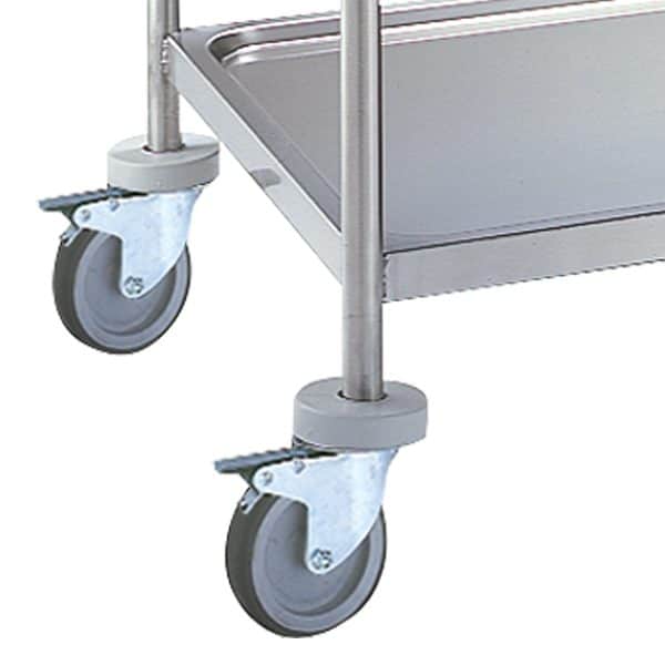 Carro de Serviço Inox Reforçado 2 Níveis - 1100x700x975mm