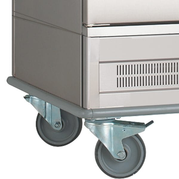 Carro Frio para GN 2/1, 3 Tabuleiros, Porta Simples