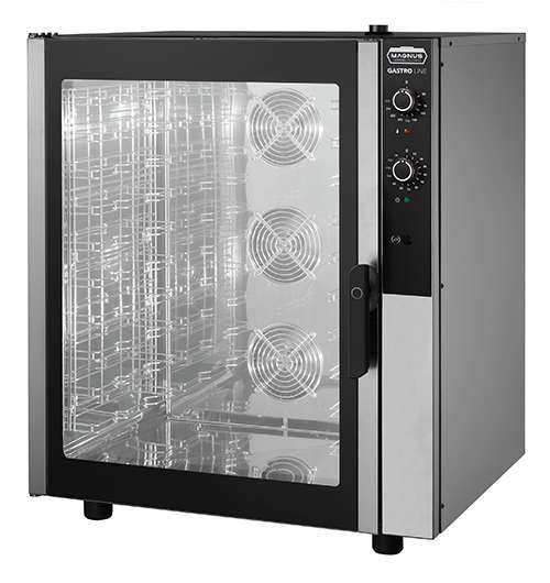 Forno Convetor Elétrico 10x GN1/1, Humidificação e Inversão de Marcha