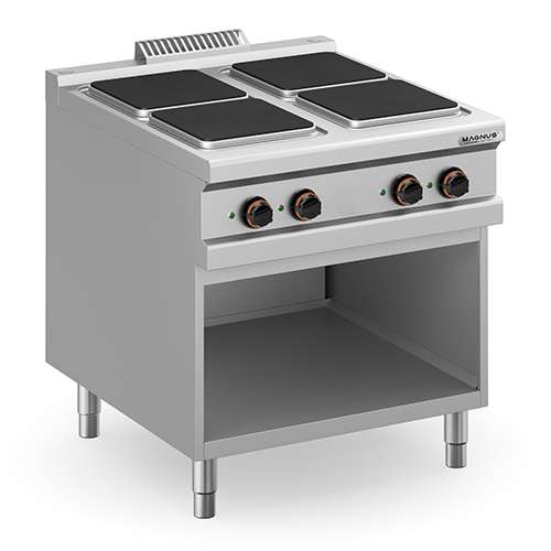 Fogão Elétrico Linha 900 com 4 Placas Quadradas 13 kW