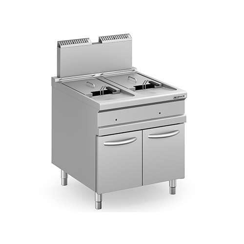 Fritadeira a Gás Linha 900 Dupla Cuba 18+18L Móvel