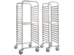 Carro de Serviço GN 1/1, Aço Inoxidável, 17 Níveis, 665x750x1720 mm