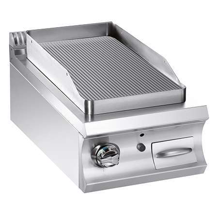 Fry-top a Gás Linha 900 com Placa Canelada 380x720 mm