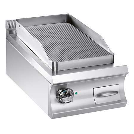 Fry-top elétrico Linha 900, placa canelada 380x720 mm