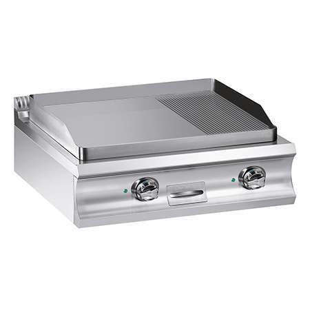 Fry-top Elétrico Linha 900, Placa Lisa e Canelada 780x720 mm