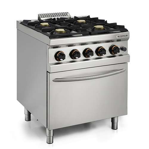 Fogão a Gás Linha 700 com 4 Queimadores e Forno GN2/1