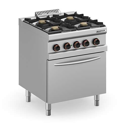 Fogão a Gás Linha 700 c/ 4 Queimadores e Forno Elétrico GN2/1