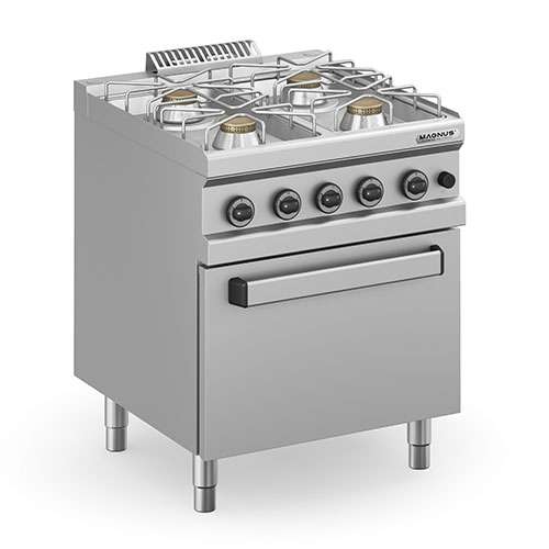 Fogão a Gás Linha 700 com 4 Bicos e Forno GN2/1
