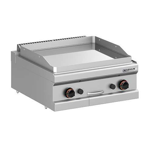 Fry-top a Gás Duplo, Placa Lisa Cromoduro 650x570 mm para Bancada
