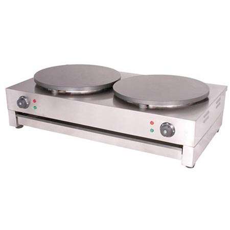 Máquina de Crepes Elétrica Dupla Ø 400 mm, 6 kW
