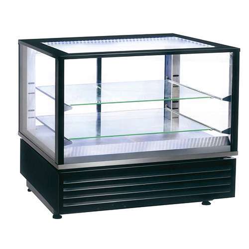 Vitrine Panorâmica Quente de Bancada 2x GN1/1, 2 Prateleiras