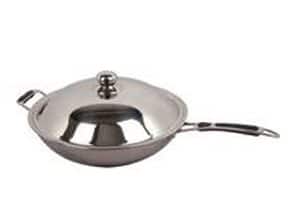 Frigideira Wok Indução Aço Inoxidável Ø36cm