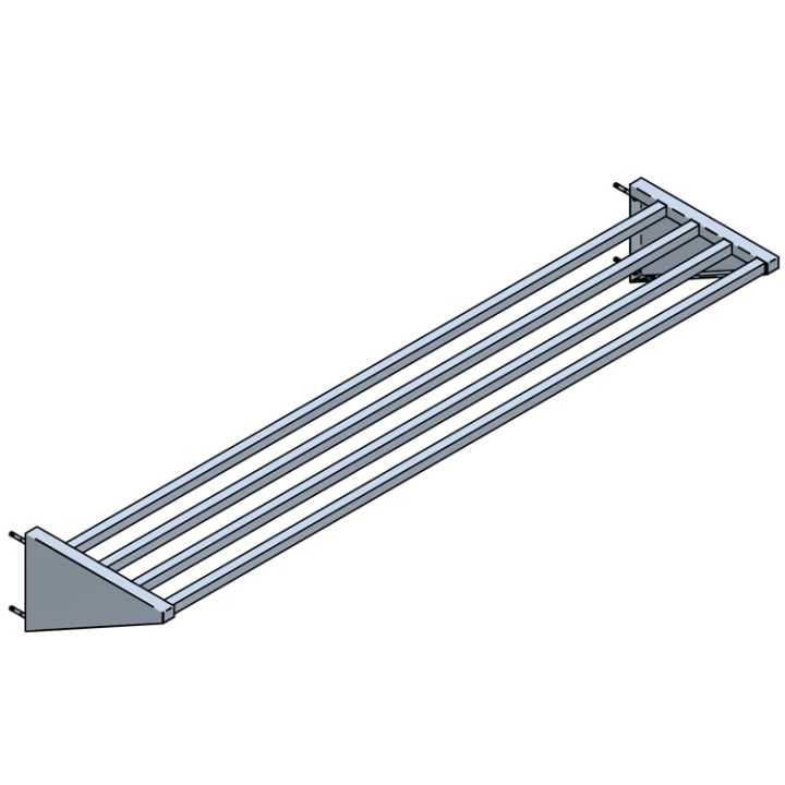 Estante Fixa Parede Aço Inoxidável 1000x400 mm