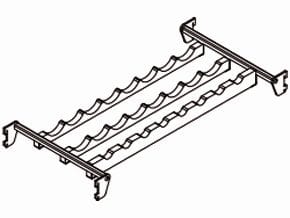 Estante para Garrafeira Refrigerada DS-0-90 - 8 Garrafas por Prateleira