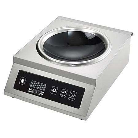Placa Wok de Indução 5kW para Bancada com Controlo Tátil