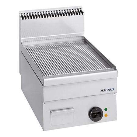 Fry-top Elétrico de Bancada, Placa Canelada 400x510mm, 5kW