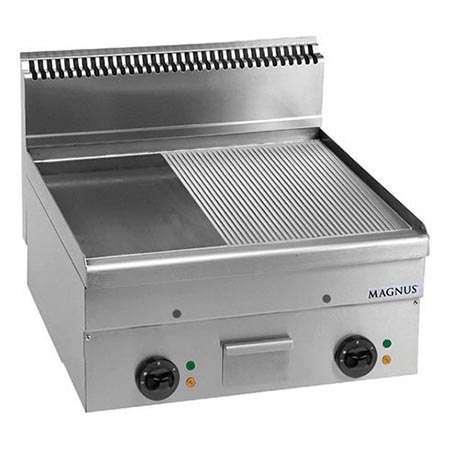 Fry-top Elétrico Duplo, Placa Mista 600x510 mm, Bancada
