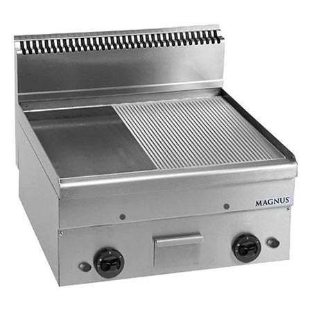 Fry-top a Gás Duplo, Placa Mista 600x510 mm, Bancada