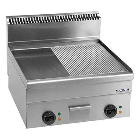 Fry-top Elétrico Duplo, Placa Mista Cromoduro 600x510 mm, Bancada