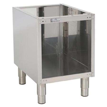 Base Aberta 400mm Linha 550/600 Aço Inox para Cozinha Profissional